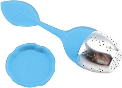 Finnacle - "Ontdek de perfecte thee met onze Theeblad theezeef - thee-ei - theefilter - theezeef - in Blauw"