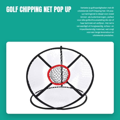 Dailygoods- Chipping Net - Twee lagen - Golf trainingsdoel - Indoor/Outdoor - Compact ontwerp - Hoogwaardig Oxford-doek - Golfnet