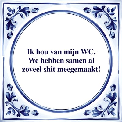 Spreuk Tegel - Samen al Zoveel Shit Meegemaakt - Tegeltjeswijsheid - Kado
