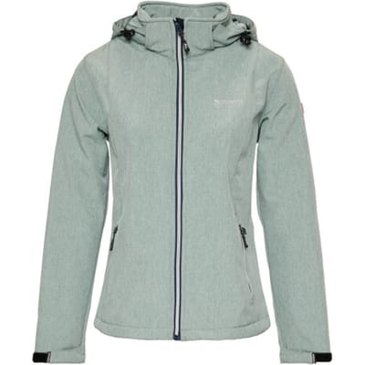 Nordberg Rinda - Softshell Outdoor Zomerjas Dames - Lichtgroen Melange  - Maat XL