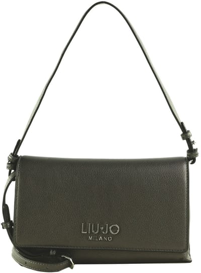LIU JO schoudertas Caliwen ECS Crossbody Bag East / West Anthracite Metallic antraciet