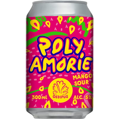 Polyamorie mango sour bier blik