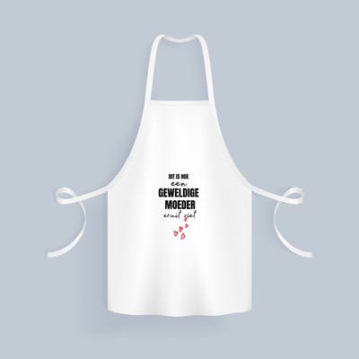 Akyol - dit is hoe een geweldige moeder eruit ziet Keukenschort - Moeder - mama - moederdag - cadeau - verjaardag - geweldige - 82 bij 71 cm