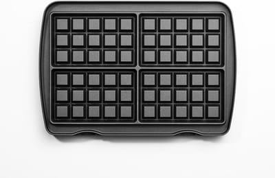 Brusselse Wafels - Wafelijzer - Lekkere Wafels Bakken - Antiaanbaklaag - 4 Stuks - Zwart