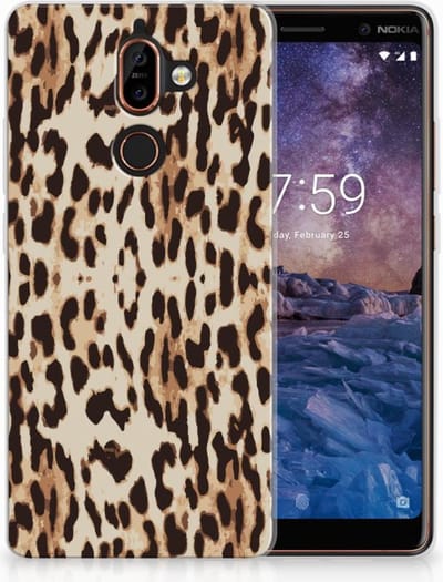 Nokia 7 Plus TPU Hoesje Leopard