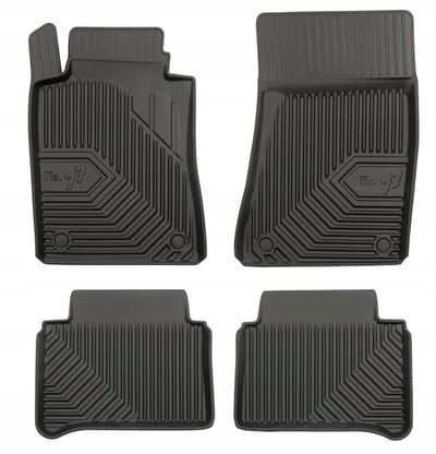 Frogum No.77 Automatenset - Geschikt voor Mercedes-Benz E-Klasse S211 Kombi (2002-2009) - 4-delig - Perfecte Pasvorm - TPE Rubber - 4 cm Hoge Rand - Geurloos - Zwart