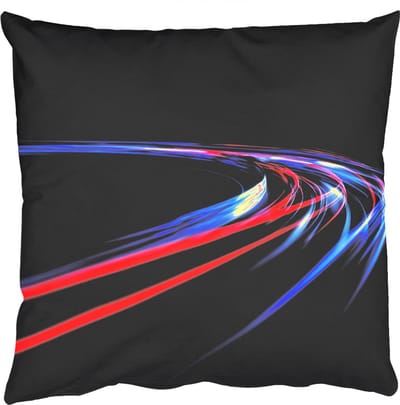 Sierkussens - Kussentjes Woonkamer - 50x50 cm - Lichtbanen - Golvend - Rood