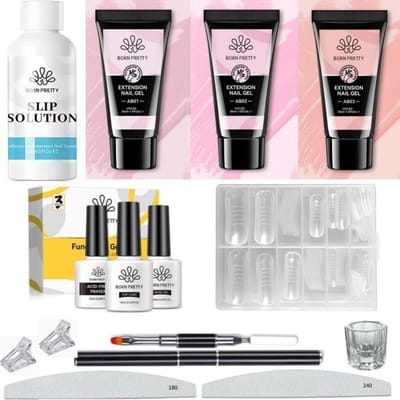 Born Pretty - Polygel - Polygel nagels - Polygel Nagels Starterpakket - Polygel kit - Polygel kleuren - Polygel producten - Polygel set - Acrygel - Polygel clear - Polygel roze - Polygel nude - Polygel wit - Polygel tube - Polygel Starters Kit