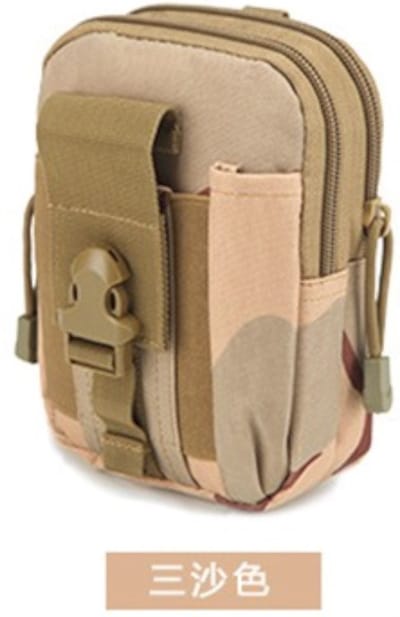 T24-C11 : Heuptasje, aan riem of koppel, zand camouflage