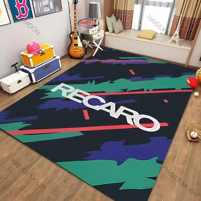 R-Recaro Logo Bedrukt Tapijt Woonkamer Slaapkamer Kantoor Groot Kleed Salontafel Balkonmat Verjaardag Thanksgiving Kerstcadeau 70x100cm (28x39in)