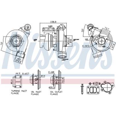 Supercharger, drukvulling NISSENS 93757