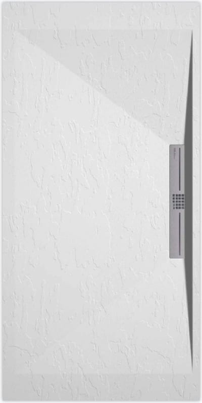 Sanifun douchebak Stone Side White Slate 1100 x 700 S