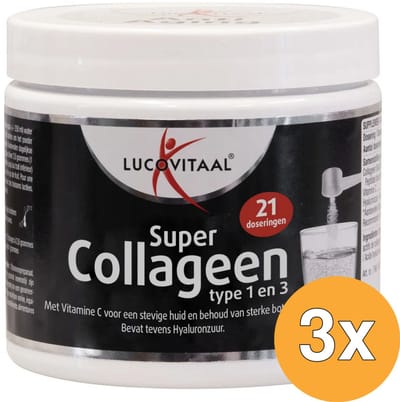 3x Lucovitaal Super Collageen Poeder (54,6 gr)