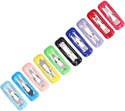 Dailygoods- Haarspangen 50 Stuks - Kleine Haarclips - Gekleurde Snap-Clips - Roestvrij Staal - Decoratie voor Huisdieren - Eenvoudig te Bevestigen - Dierenhaarclips