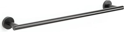 TOJ Handdoekstang - Handdoekrek - Handdoekhouder - Badkamer Rek voor Handdoeken - RVS - 60CM - Mat Zwart