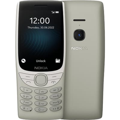 Gereviseerde Nokia Originele Nokia 8210 4G  (2022) LTE 4G Feature Phone Mobiele Telefoon Met Enkele 1/2 SIM 1 Battery 1 Charger wit