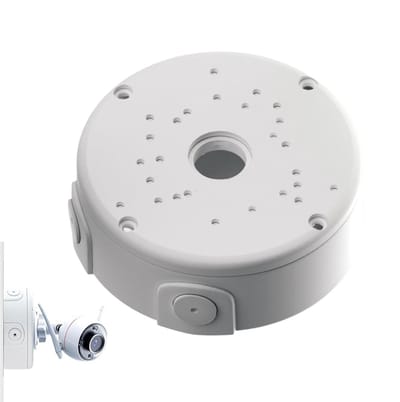 Camera Aansluitdoos - Montagedoos Kabelbox - Veilige Camera Installatie - Verborgen Kabelmanagement - 12 x 12 x 5.3 cm - Zwart