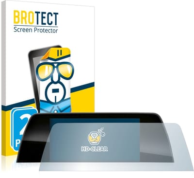 BROTECT - Screenprotector voor BMW 1 F20 2018 Business 6.5" - Folie Beschermfolie transparant 2 Stuks