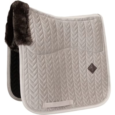 Kentucky Horsewear - Velvet Zadeldoek - Zadeldekje - Skin Friendly - Dressuur - Beige
