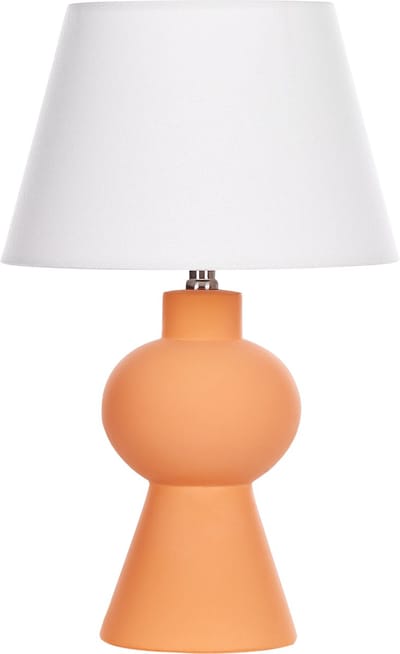 FABILOS - Tafellamp - Oranje - Keramiek