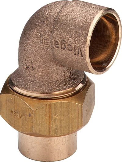 Viega Overgangskoppeling 90 graden, d 28mm roodkoper Model 94096, 146368