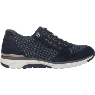 Gabor rollingsoft sensitive 76.973.66 - dames rollende wandelsneaker - Blauw - maat 37.5 (EU) 4.5 (UK)