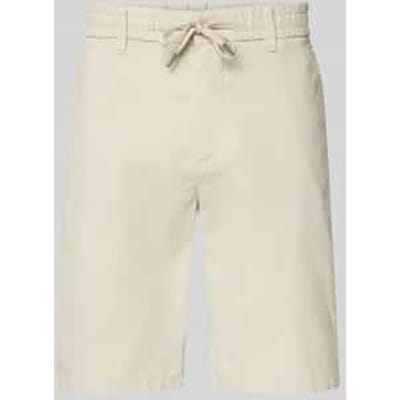 tapered chino-shorts van katoenmix model 'CHINO_TAPERED_DS_3S'