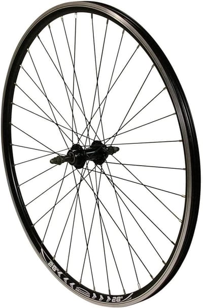 Achterwiel - Fietswiel - Fietsen - Holle velg - 28 inch - Zwart