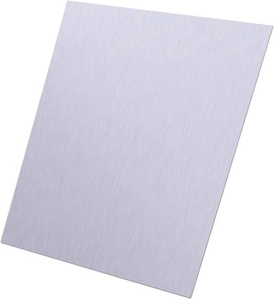 Zink Plaat - Metaalfolie Metaal - Elektrische reparaties - Hoge zuiverheid metaal - 100x100x0.5mm - Blauw-wit