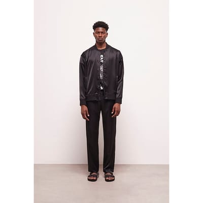 The Kooples Blouson Zip Milieu Devant Et Poches Cote Black Größe: XS | Bomberjacken Outlet | Herren | Schwarz
