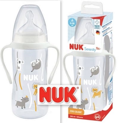NUK Serenity | Fles | ZOO | 6-18 maanden | 300 ml | speen maat: flow control | 6-18 maanden