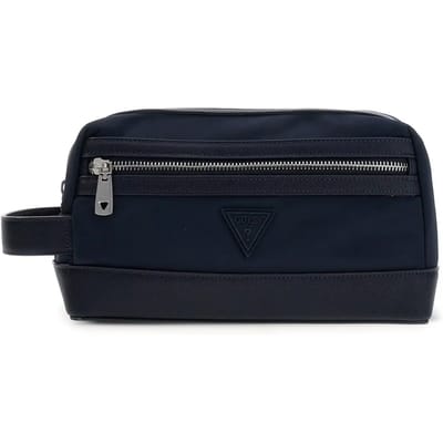 GUESS accessoiretas Berlin Small Necessaire Dark Black zwart