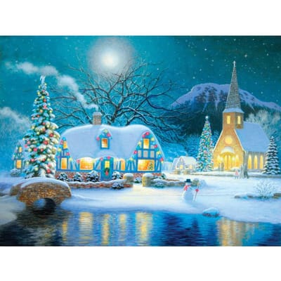 Diamond Craft schilderij mozaïek cadeau diamant borduurwerk kruissteek kerstnacht sneeuwpop diamant 20X30CM gray