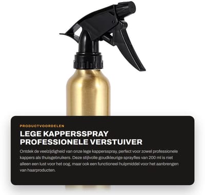 Dailygoods- Kappersspray 200 ml - Verstuiver - Spuitfles - Lichtgewicht - Spatwaterdicht - Hoogwaardig kunststof/aluminiumlegering