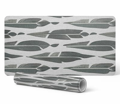 Universele beschermmat voor tafels en aanrechtbladen, abstract bladmotief, 90x45 cm
