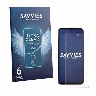 Savvies - Screenprotector voor Motorola Moto G37 - Folie Beschermfolie transparant 6 Stuks