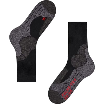 FALKE TK1 anti-blaar dik wol functioneel materiaal wandelsokken dames zwart - maat 35-36