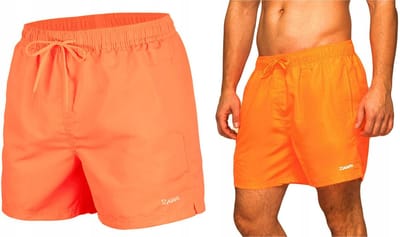 Zagano - Zwemshort heren - Maat XXL - Neonoranje - Lange zwembroek heren - Sneldrogend - Sport zwembroek - Zwembroek voor het zwembad