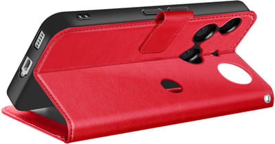 Mayaxess, Hoesje geschikt voor Nothing Phone 3 - Wallet Case met Koord & Standaard, Rood