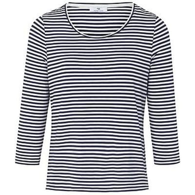 Shirt ronde hals en 3/4-mouwen Van Peter Hahn blauw