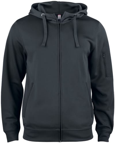 Clique Basic Active Hoody Full Zip 021014 - Zwart - S