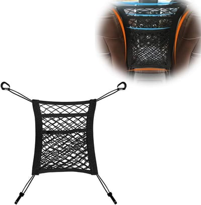 3-laagse autonet organizer voor kinderen en huisdieren - bevestiging tussen stoelen