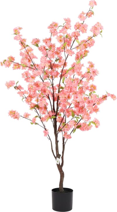 Kunst Roze Kersebloem | 145cm - Namaak Kersebloem bloesemboom - Kunstplanten voor binnen - Kunst Kersebloem