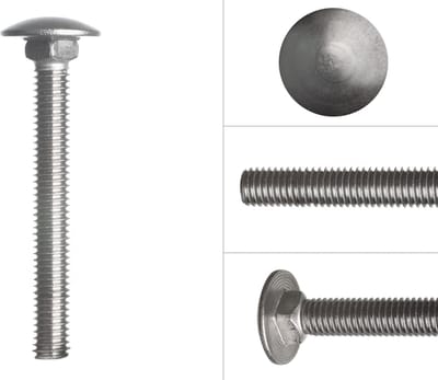 Wovar Slotbouten RVS M6 x 55 mm | 50 stuks