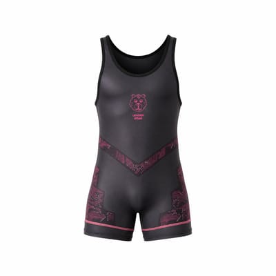 LEADER ID Party Singlet Bear Black/Pink - MAAT XS
