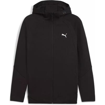 PUMA EVOSTRIPE FZ Hoodie DK Heren Trui - Puma Black