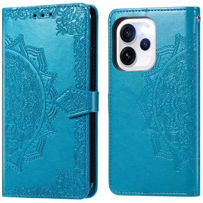 imoshion Hoesje - Geschikt voor Oppo Reno15 Pro (5G) - Mandala Bookcase - Turquoise