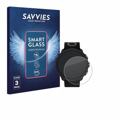 3 Stuks Savvies Screenprotector - geschikt voor Suunto Run - beschermfolie glas transparant