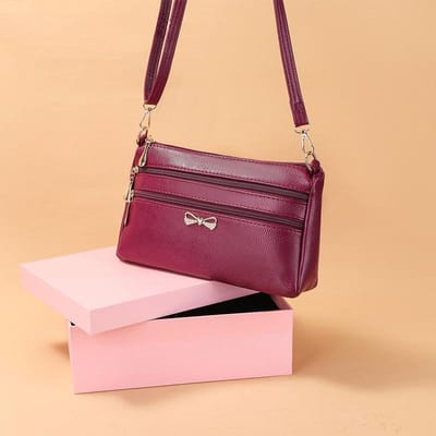 Crossbody Tas voor Middelbare Leeftijd Moeder, Casual Dames Tas, Effen Kleur Telefoon Tas, Wisselgeld, Grote Capaciteit Enkele Schouder Tas, Trendy brown