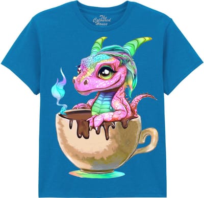 KIDS Draak Cappuccino Dragon The Coloured House KIDS T-shirt L